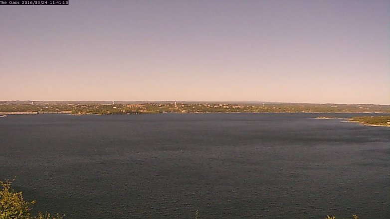 Lake Travis webcam, March 24, 2016 10:50 AM CT