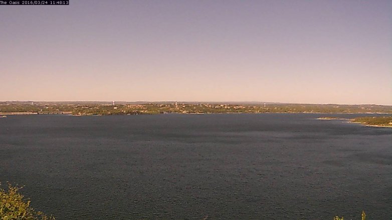 Lake Travis webcam, March 24, 2016 10:55 AM CT