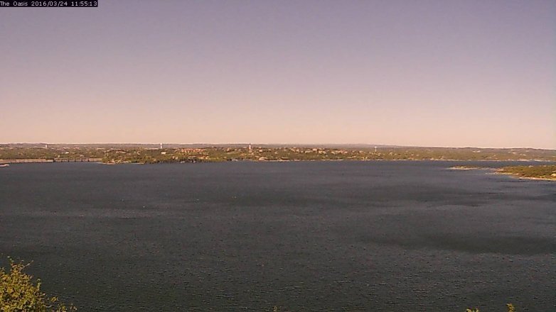 Lake Travis webcam, March 24, 2016 11:00 AM CT