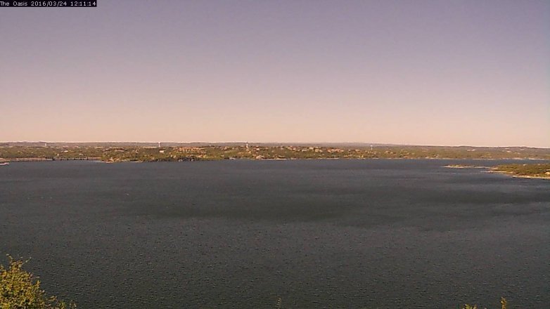 Lake Travis webcam, March 24, 2016 11:15 AM CT
