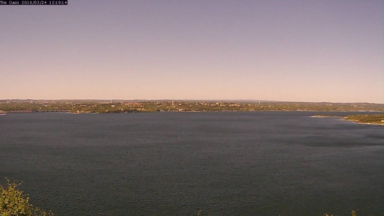 Lake Travis webcam, March 24, 2016 11:25 AM CT