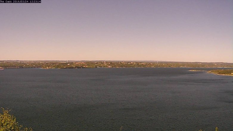 Lake Travis webcam, March 24, 2016 11:30 AM CT
