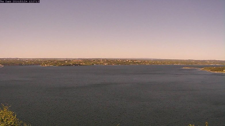 Lake Travis webcam, March 24, 2016 11:35 AM CT