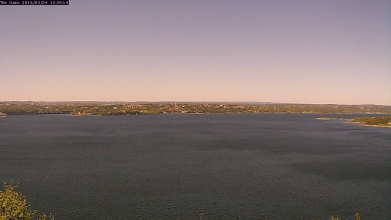 Lake Travis webcam, March 24, 2016 11:40 AM CT