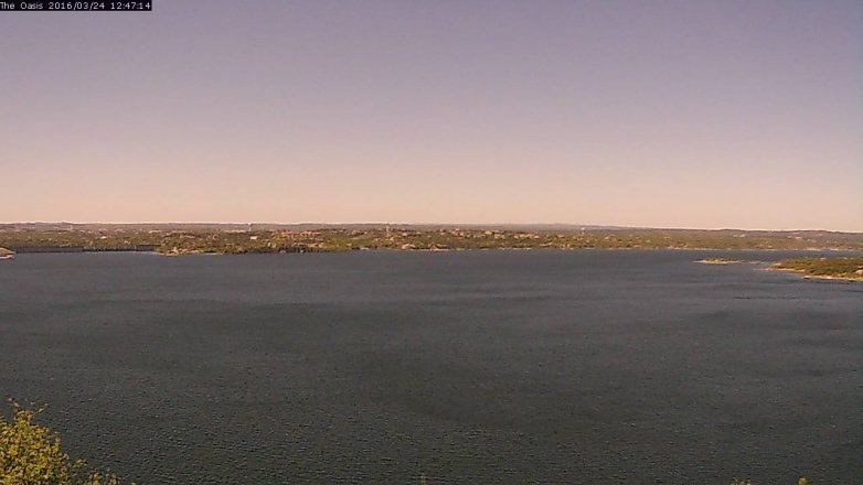 Lake Travis webcam, March 24, 2016 11:55 AM CT