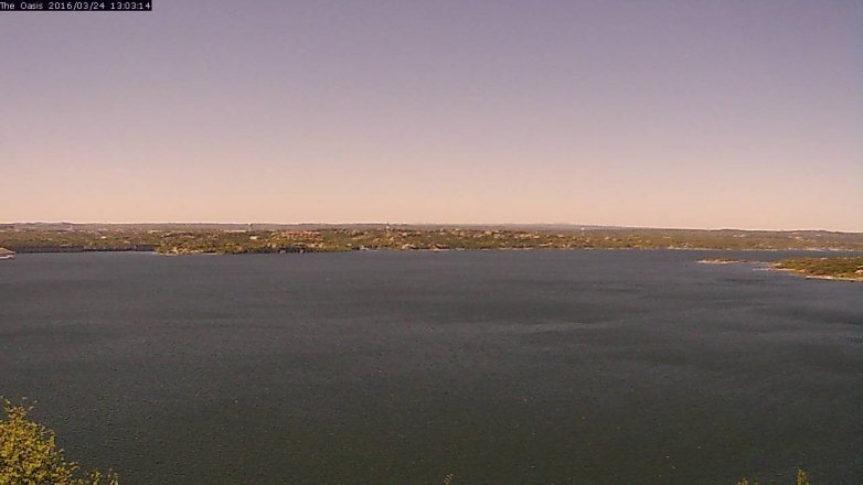 Lake Travis webcam, March 24, 2016 12:10 PM CT