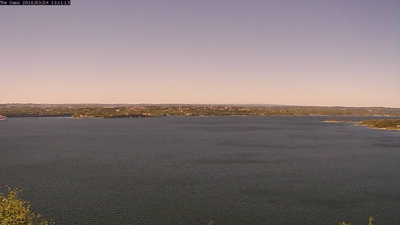 Lake Travis webcam, March 24, 2016 12:20 PM CT