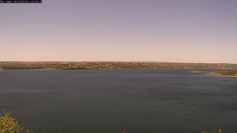 Lake Travis webcam, March 24, 2016 12:25 PM CT