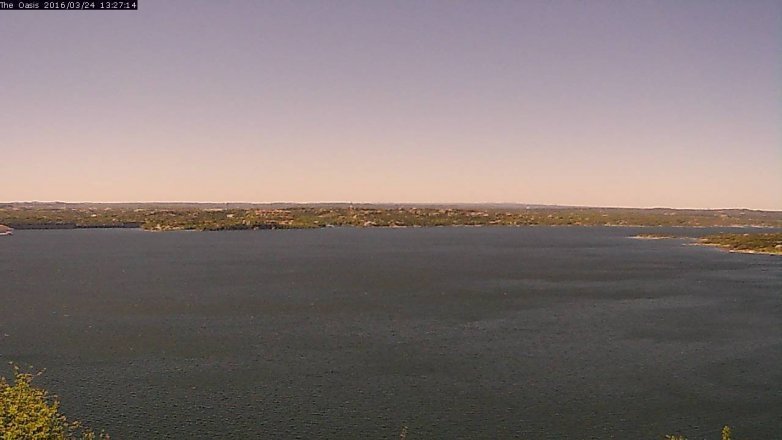 Lake Travis webcam, March 24, 2016 12:35 PM CT