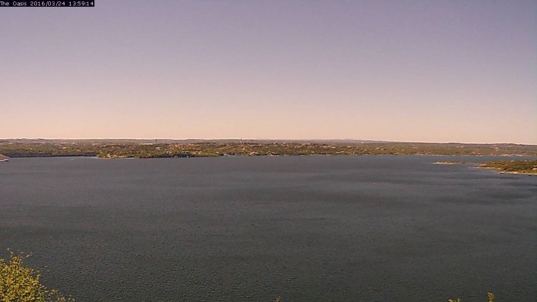 Lake Travis webcam, March 24, 2016 1:05 PM CT