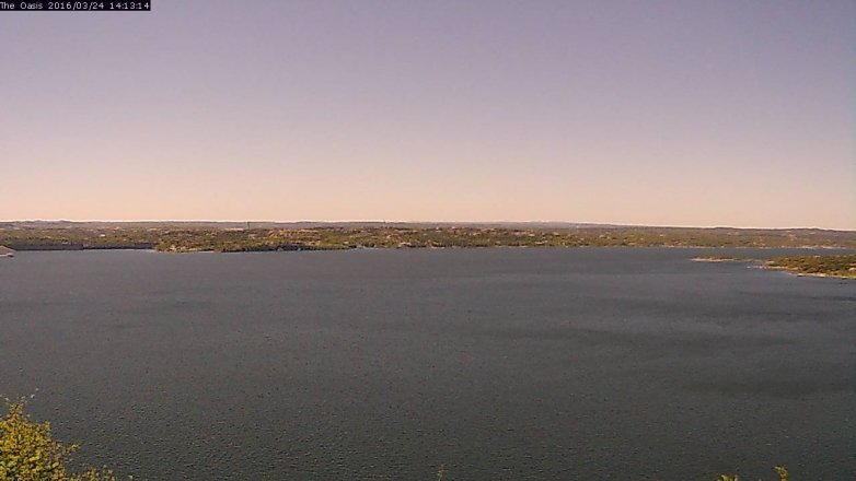 Lake Travis webcam, March 24, 2016 1:20 PM CT