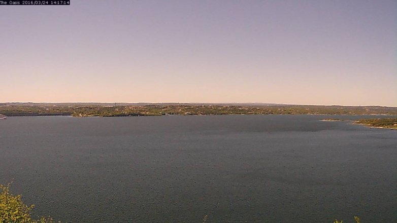 Lake Travis webcam, March 24, 2016 1:25 PM CT