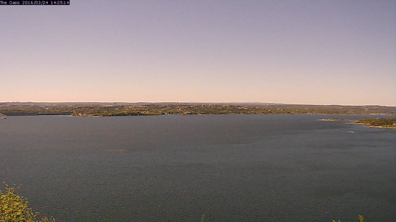 Lake Travis webcam, March 24, 2016 1:30 PM CT