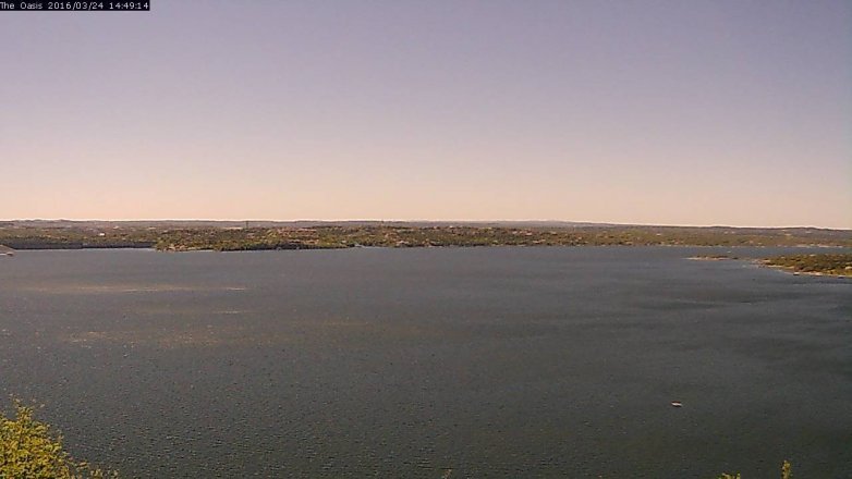 Lake Travis webcam, March 24, 2016 1:55 PM CT