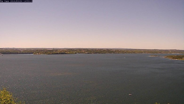 Lake Travis webcam, March 24, 2016 2:00 PM CT