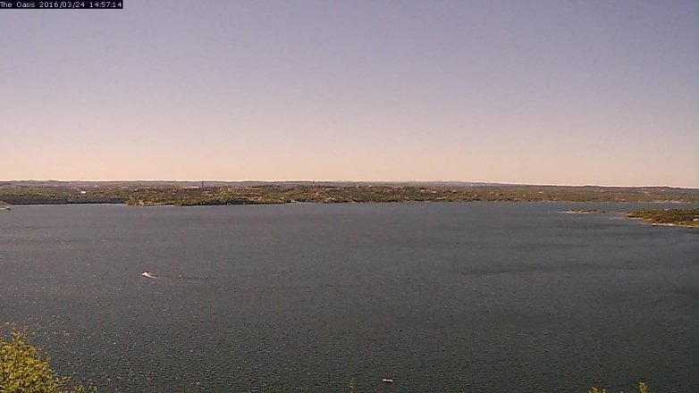 Lake Travis webcam, March 24, 2016 2:05 PM CT