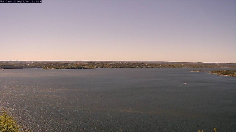 Lake Travis webcam, March 24, 2016 2:20 PM CT