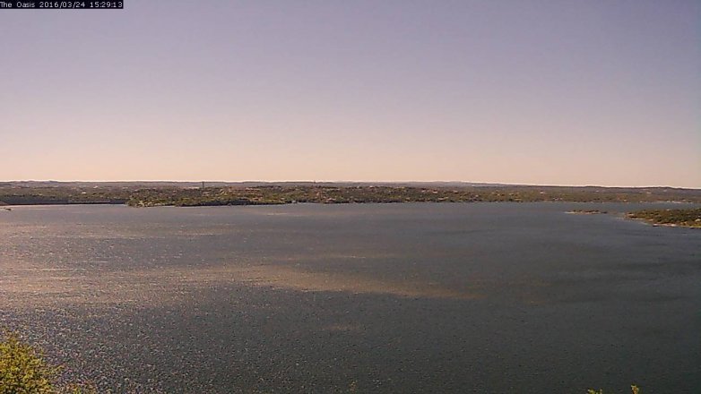 Lake Travis webcam, March 24, 2016 2:35 PM CT