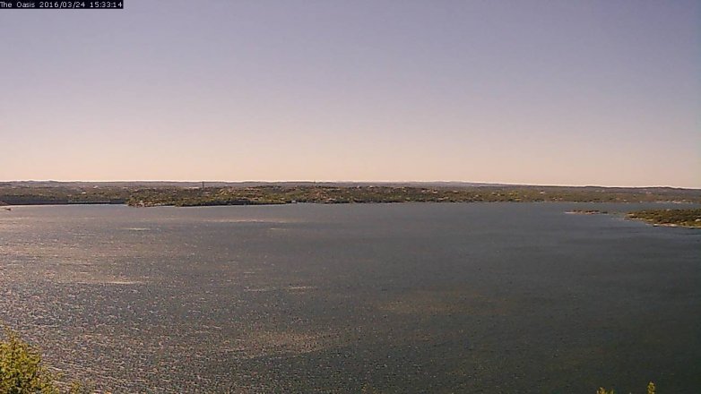 Lake Travis webcam, March 24, 2016 2:40 PM CT