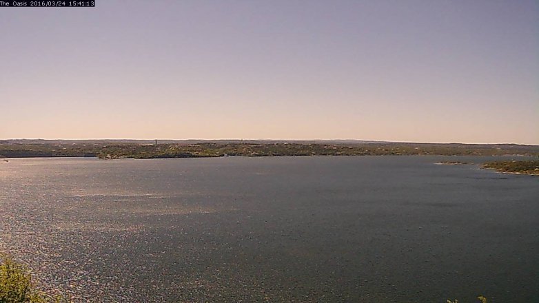 Lake Travis webcam, March 24, 2016 2:45 PM CT