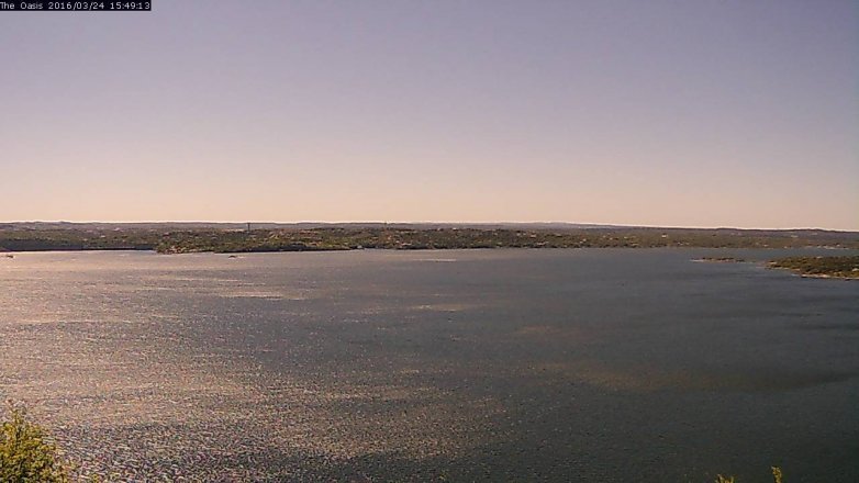 Lake Travis webcam, March 24, 2016 2:55 PM CT