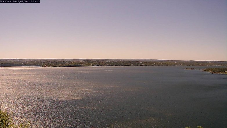 Lake Travis webcam, March 24, 2016 3:00 PM CT