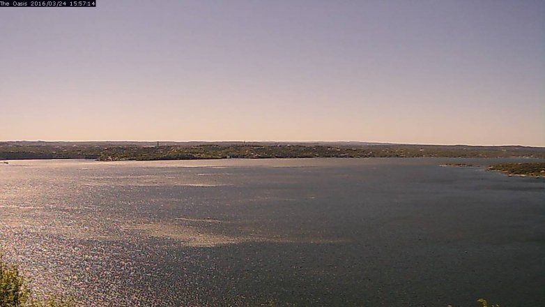 Lake Travis webcam, March 24, 2016 3:05 PM CT