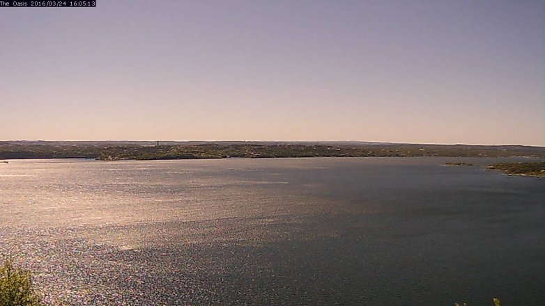 Lake Travis webcam, March 24, 2016 3:10 PM CT