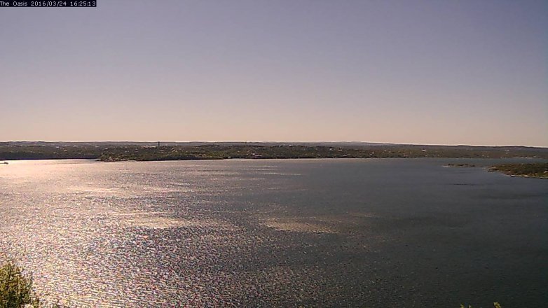 Lake Travis webcam, March 24, 2016 3:30 PM CT