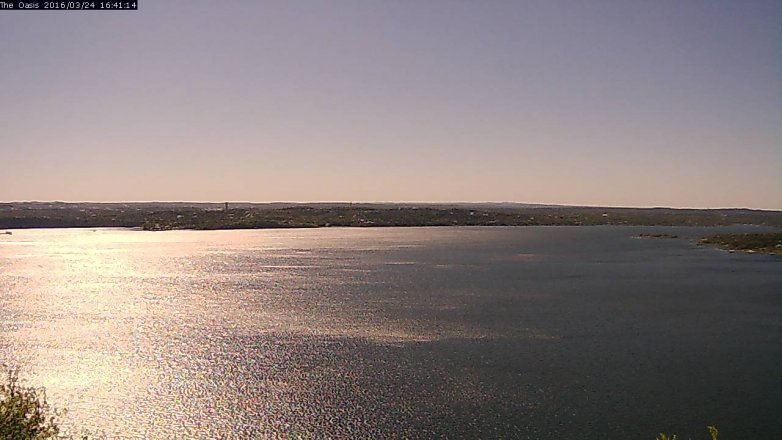 Lake Travis webcam, March 24, 2016 3:45 PM CT