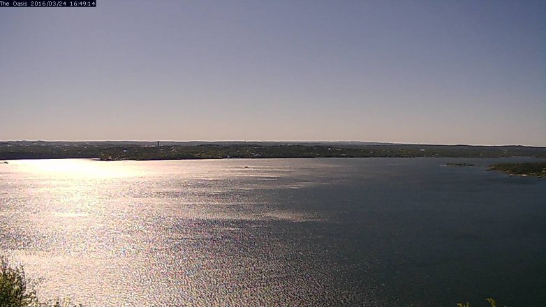 Lake Travis webcam, March 24, 2016 3:55 PM CT