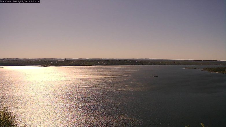 Lake Travis webcam, March 24, 2016 4:00 PM CT