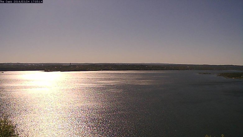 Lake Travis webcam, March 24, 2016 4:10 PM CT