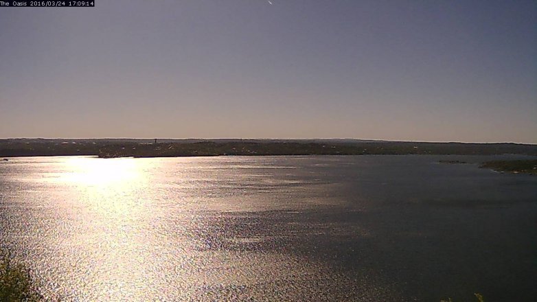 Lake Travis webcam, March 24, 2016 4:15 PM CT