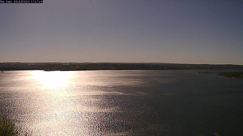 Lake Travis webcam, March 24, 2016 4:25 PM CT