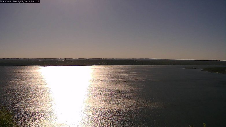 Lake Travis webcam, March 24, 2016 4:50 PM CT