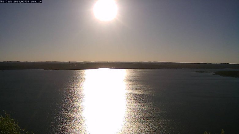 Lake Travis webcam, March 24, 2016 5:45 PM CT
