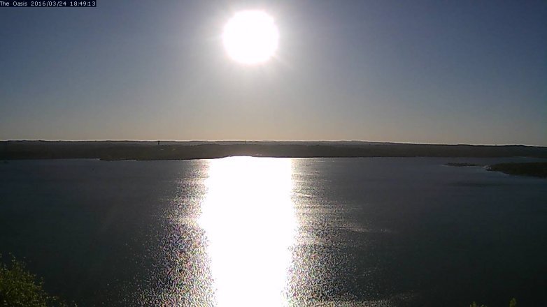Lake Travis webcam, March 24, 2016 5:55 PM CT