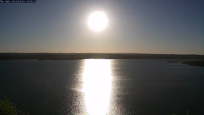 Lake Travis webcam, March 24, 2016 6:05 PM CT