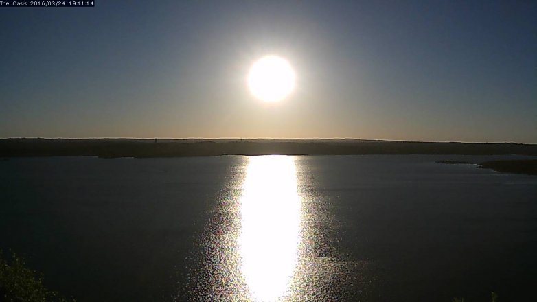 Lake Travis webcam, March 24, 2016 6:15 PM CT