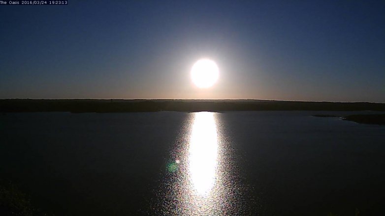 Lake Travis webcam, March 24, 2016 6:30 PM CT