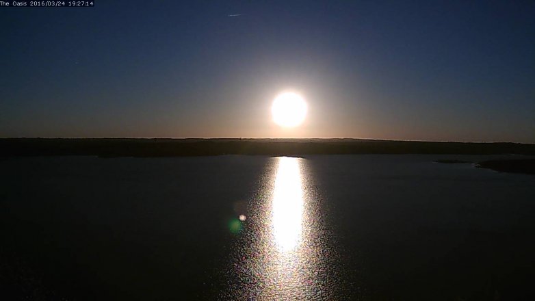 Lake Travis webcam, March 24, 2016 6:35 PM CT