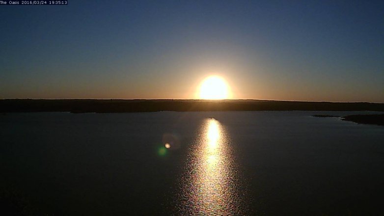 Lake Travis webcam, March 24, 2016 6:40 PM CT