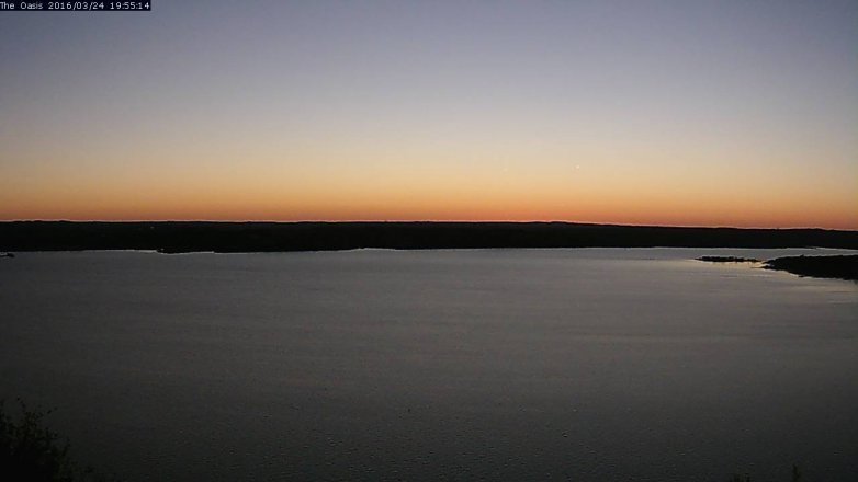 Lake Travis webcam, March 24, 2016 7:00 PM CT