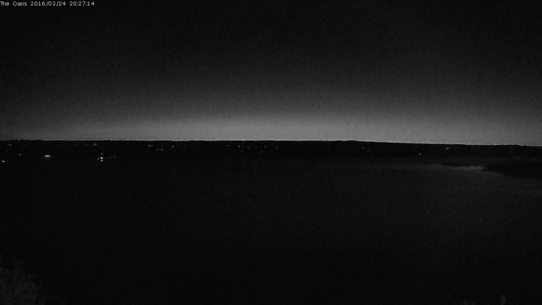 Lake Travis webcam, March 24, 2016 7:35 PM CT