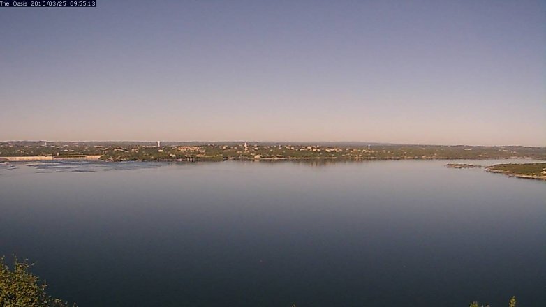 Lake Travis webcam, March 25, 2016 9:00 AM CT