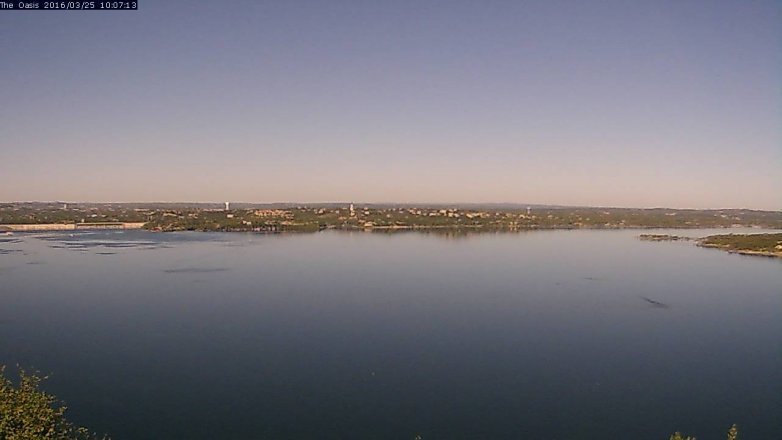 Lake Travis webcam, March 25, 2016 9:15 AM CT