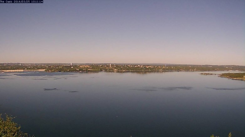 Lake Travis webcam, March 25, 2016 9:20 AM CT