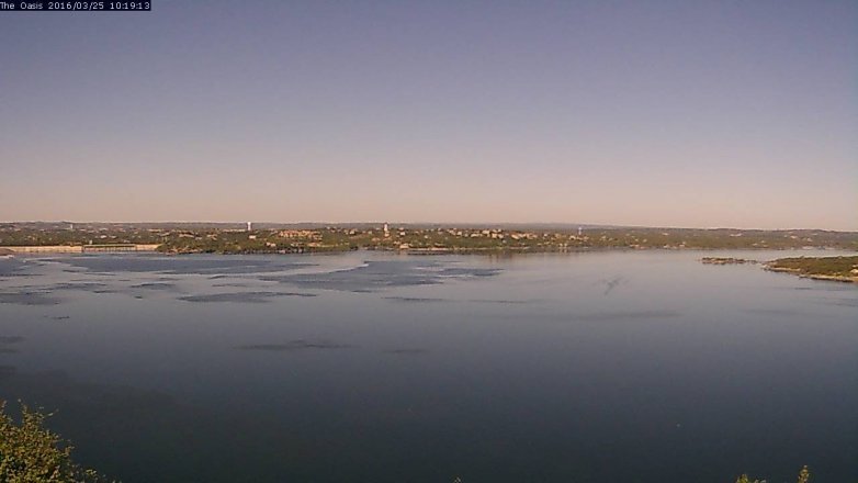 Lake Travis webcam, March 25, 2016 9:25 AM CT