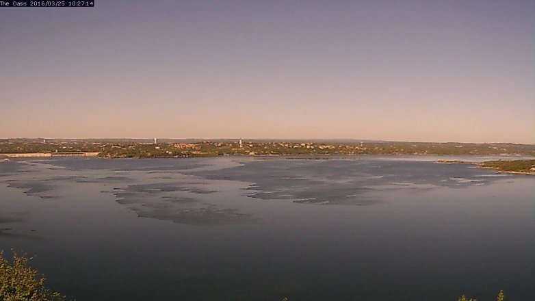 Lake Travis webcam, March 25, 2016 9:35 AM CT